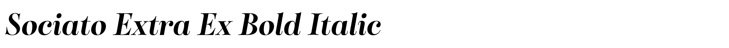 Sociato Extra Ex Bold Italic